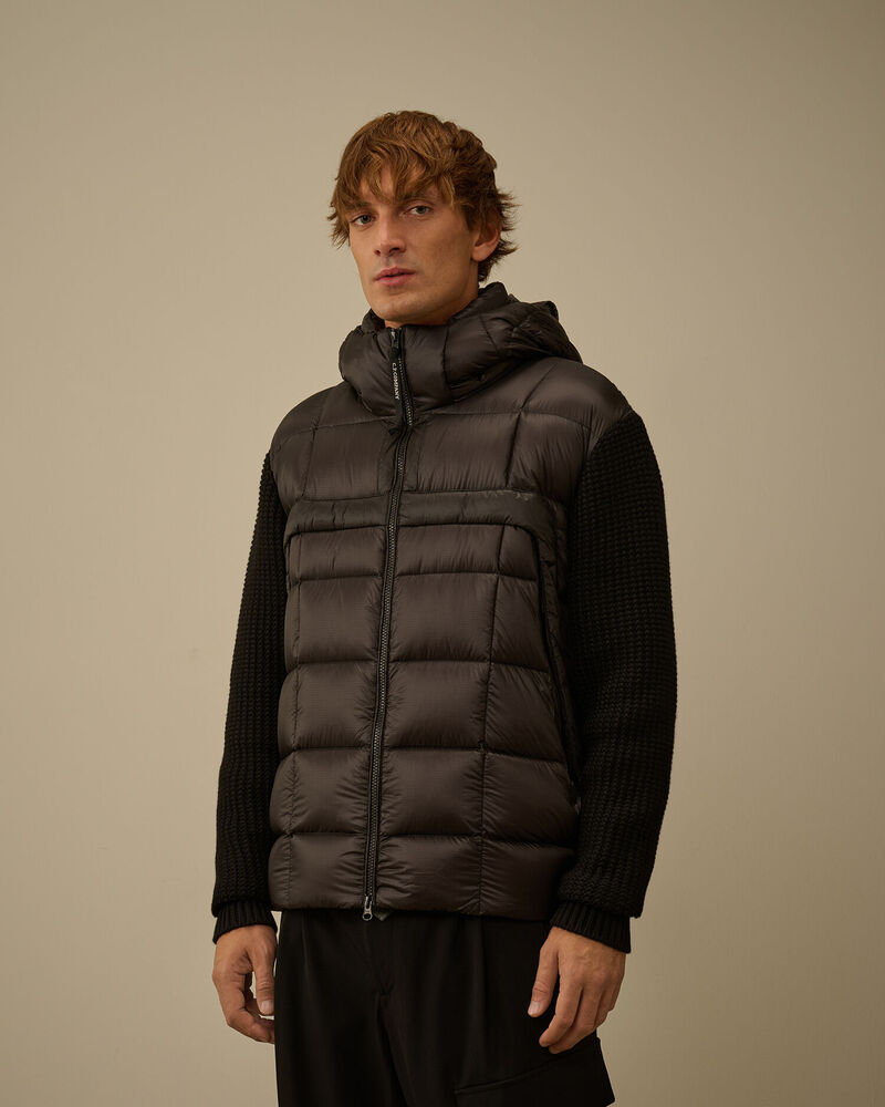 C.P. Company - Doudoune Extrafine Merino Wool Mixed Black