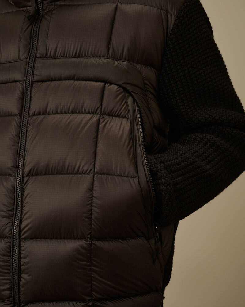 C.P. Company - Doudoune Extrafine Merino Wool Mixed Black