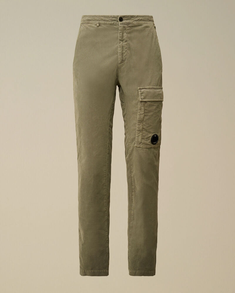 C.P. Company - Pantalon Cargo Corduroy Lens Green Banana