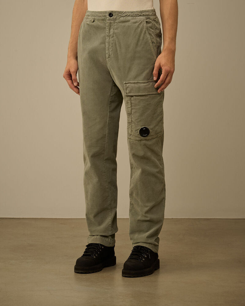 C.P. Company - Pantalon Cargo Corduroy Lens Green Banana