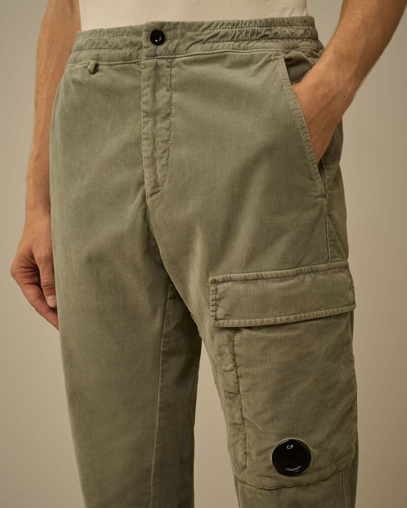 C.P. Company - Pantalon Cargo Corduroy Lens Green Banana