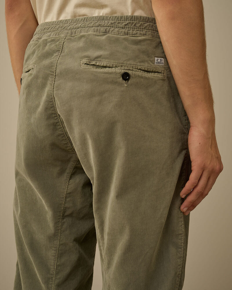 C.P. Company - Pantalon Cargo Corduroy Lens Green Banana