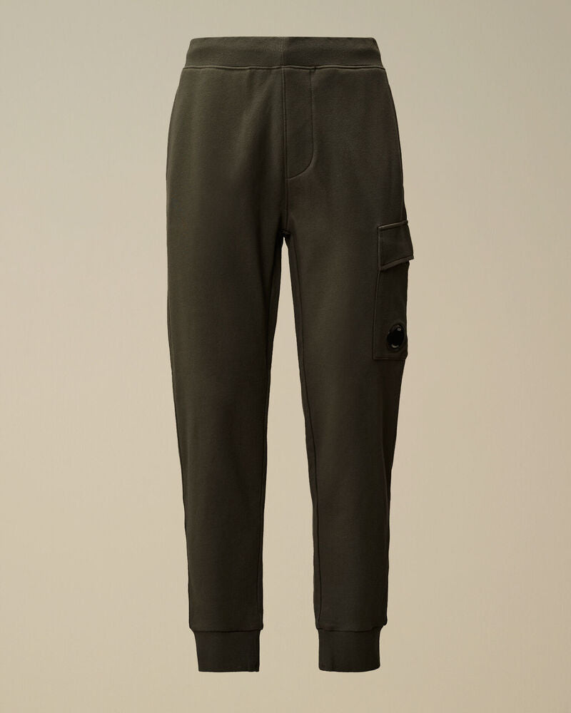 C.P. Company - Pantalon Diagonal Raised Fleece Cargo sweatpants Dark Shadow