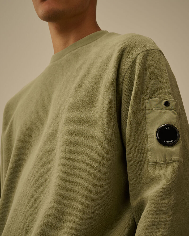C.P. Company - Sweat Brushed Emerized Diagonal Fleece Seagrass