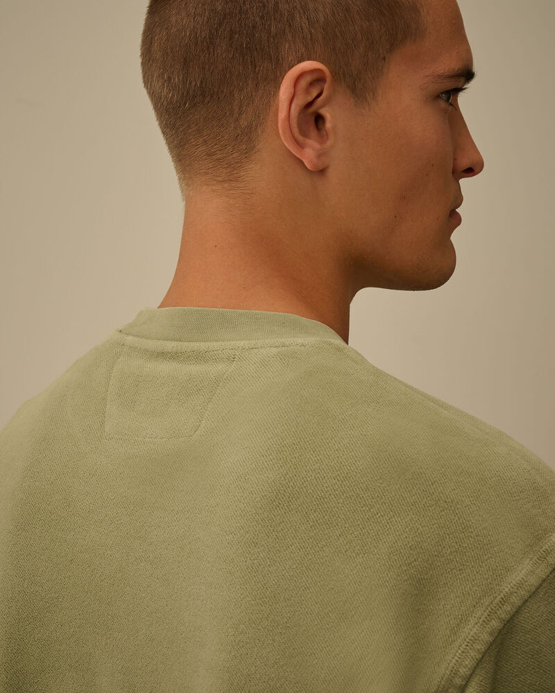 C.P. Company - Sweat Brushed Emerized Diagonal Fleece Seagrass