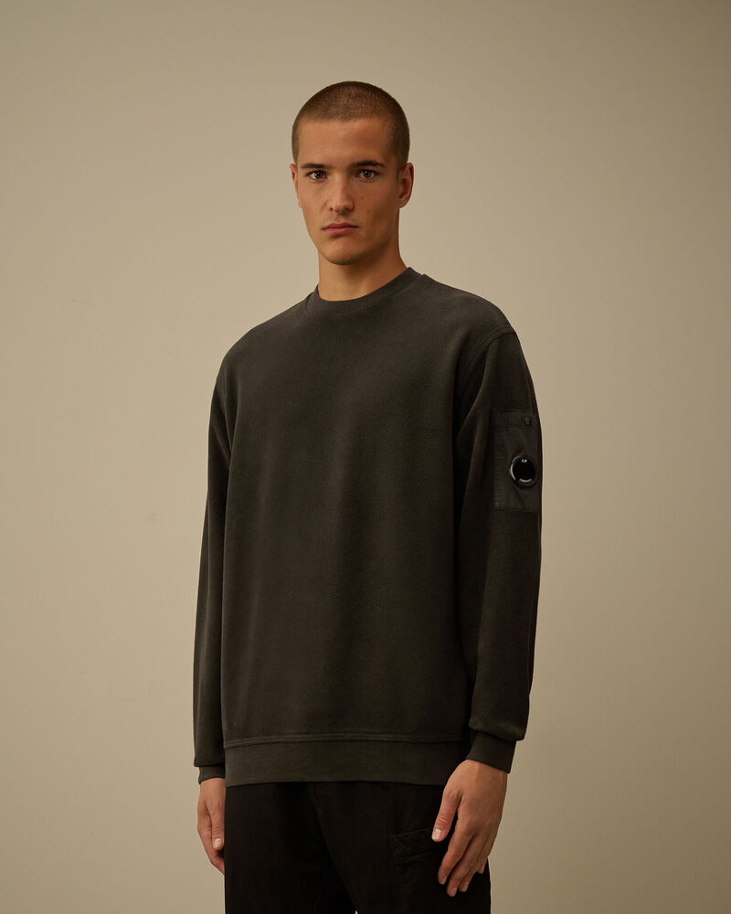 C.P. Company - Sweat Brushed Emerized Diagonal Fleece Dark Shadow