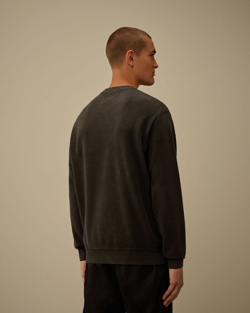 C.P. Company - Sweat Brushed Emerized Diagonal Fleece Dark Shadow
