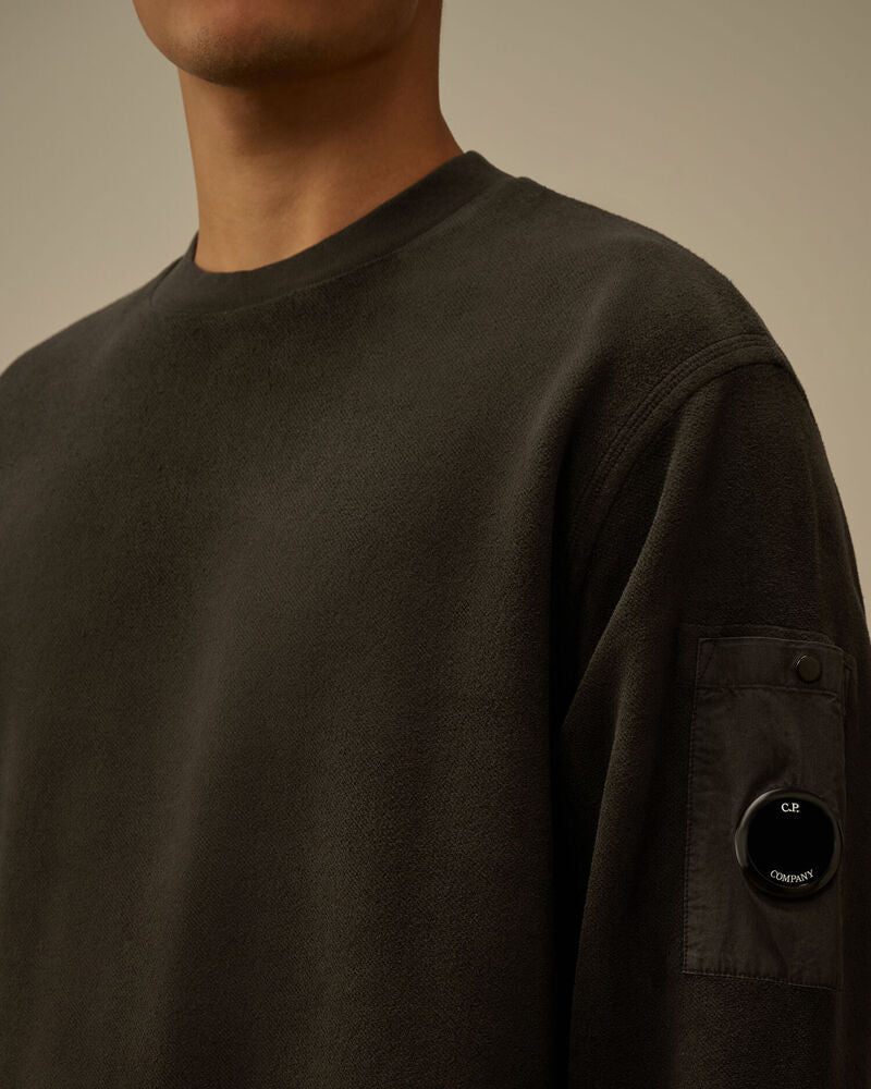 C.P. Company - Sweat Brushed Emerized Diagonal Fleece Dark Shadow