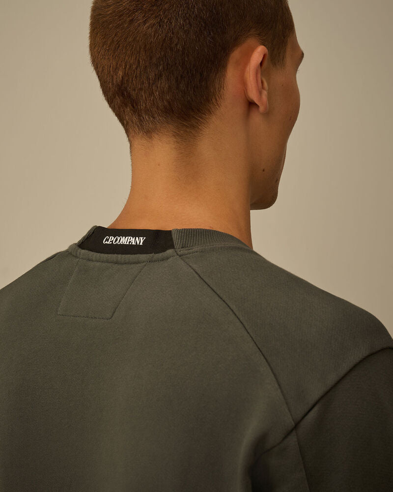 C.P. Company - Sweat Diagonal Raised fleece Dark Shadow