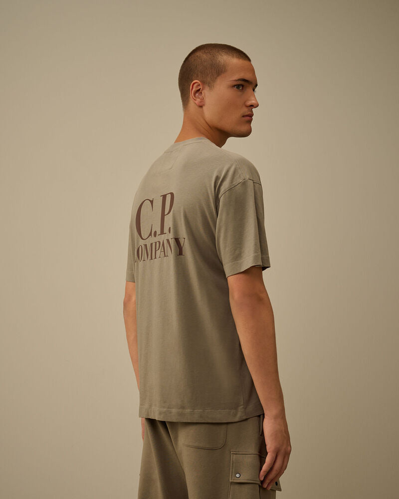 C.P. Company - Tee-shirt Logo 30/1 Fungy Grey