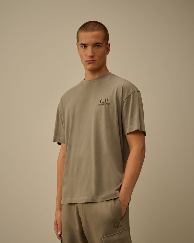 C.P. Company - Tee-shirt Logo 30/1 Fungy Grey