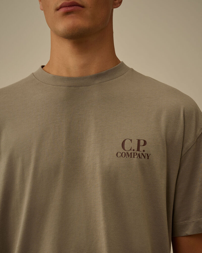C.P. Company - Tee-shirt Logo 30/1 Fungy Grey