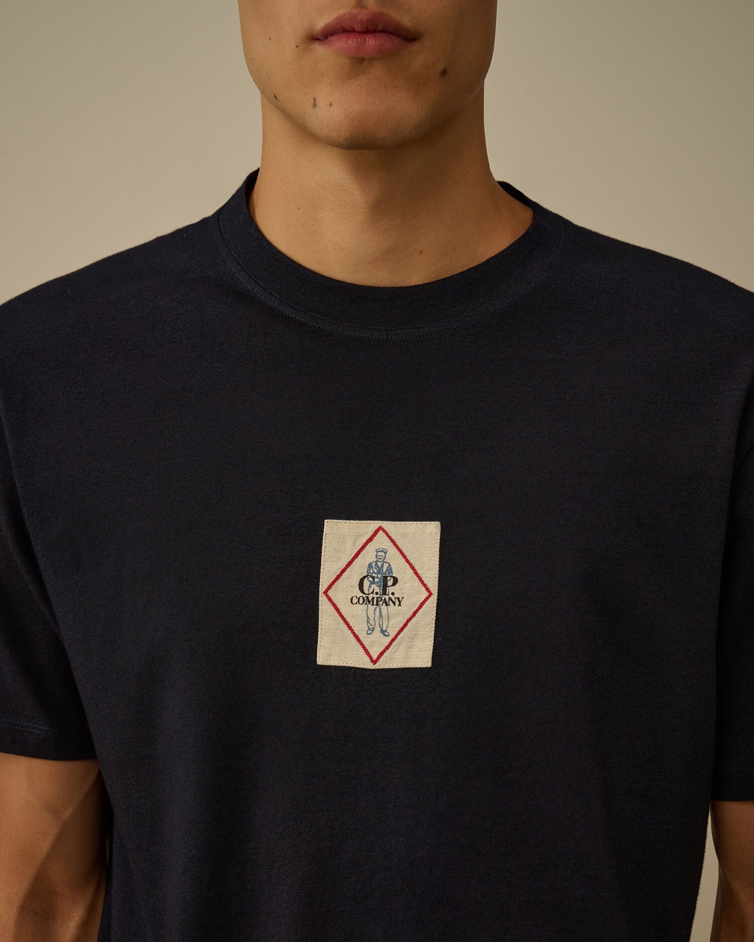 C.P. Company - Tee-shirt Indigo Jersey Denim blue