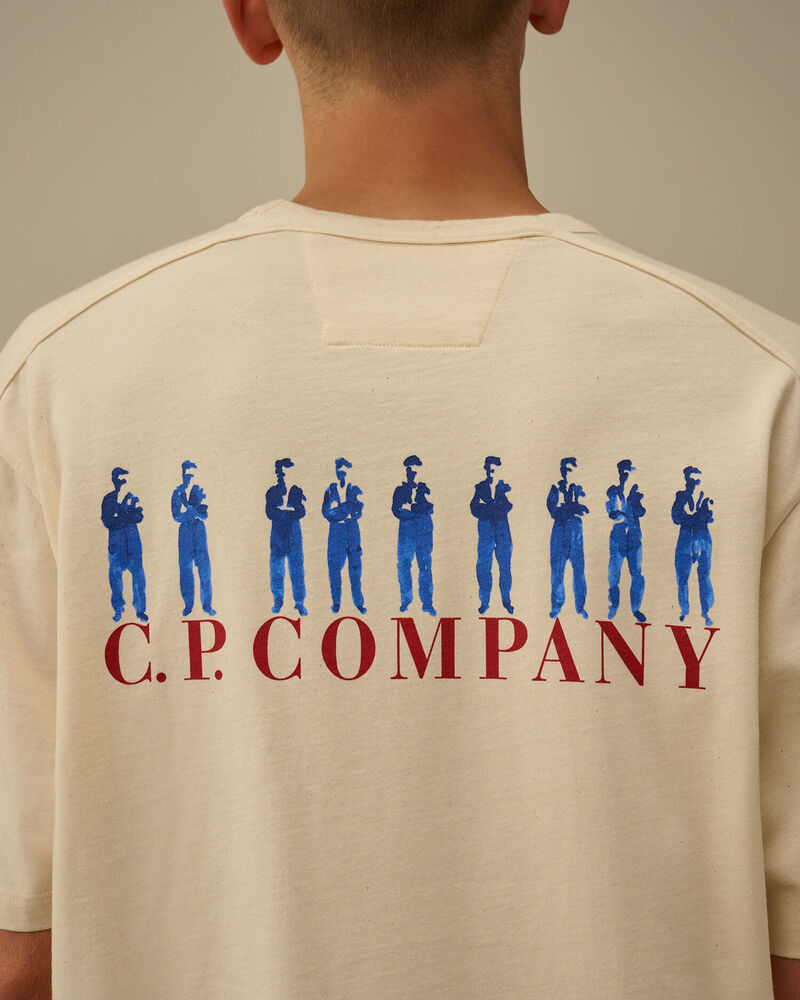 C.P. Company - Tee-shirt Natural Jersey Short Sleeve