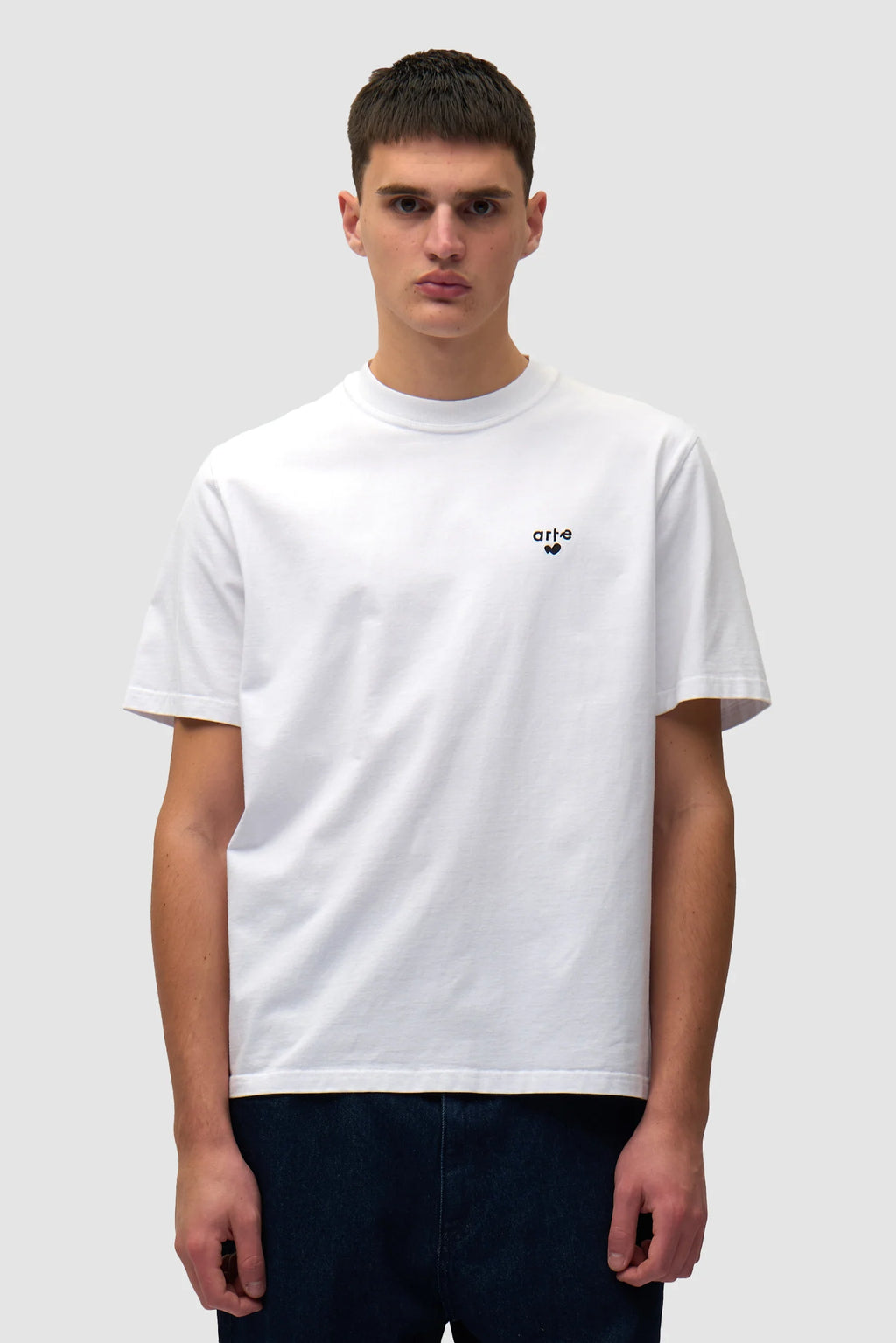 Arte - T-shirt avec logo en forme de coeur Blanc