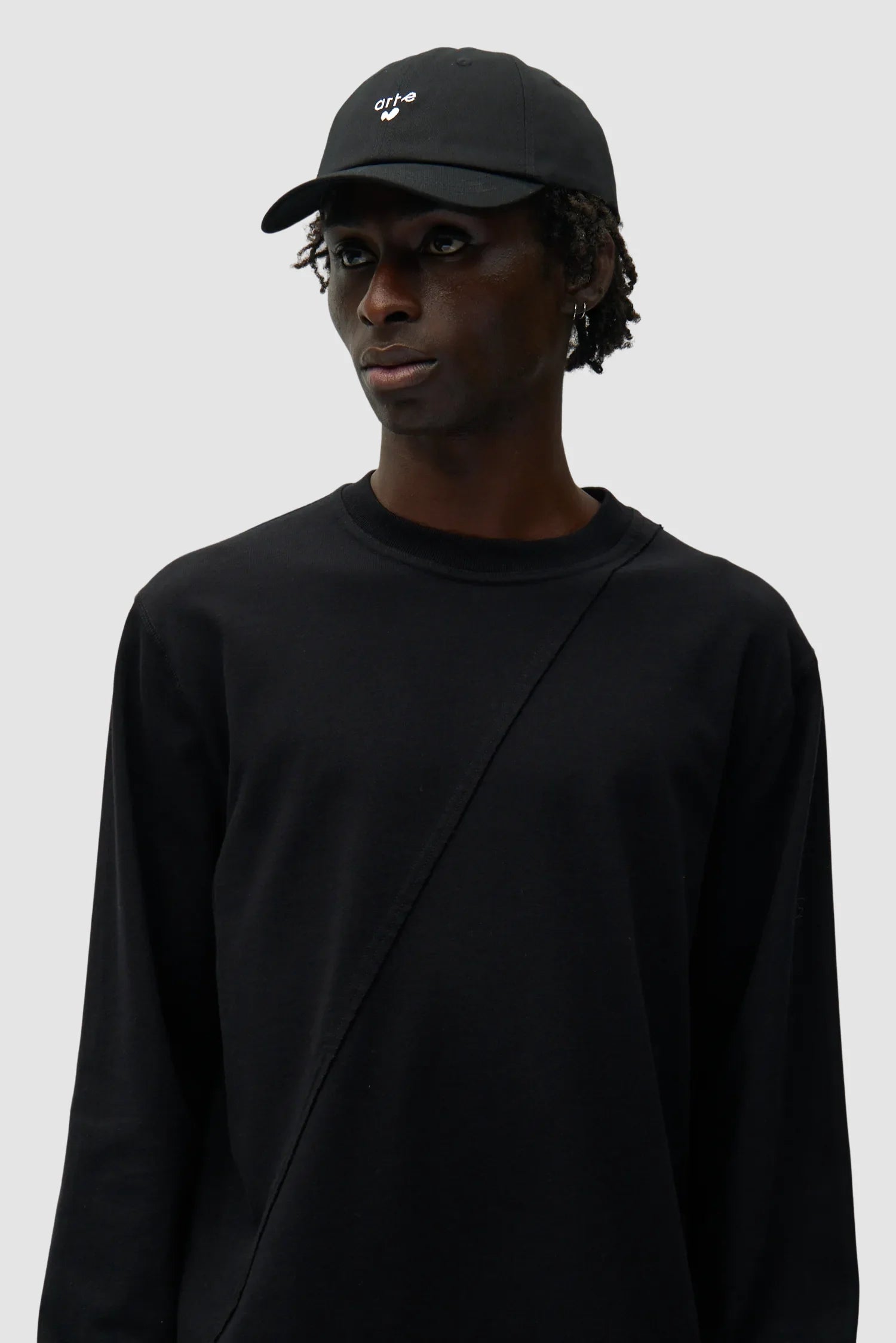 Arte - Casquette avec logo en forme de coeur Noir
