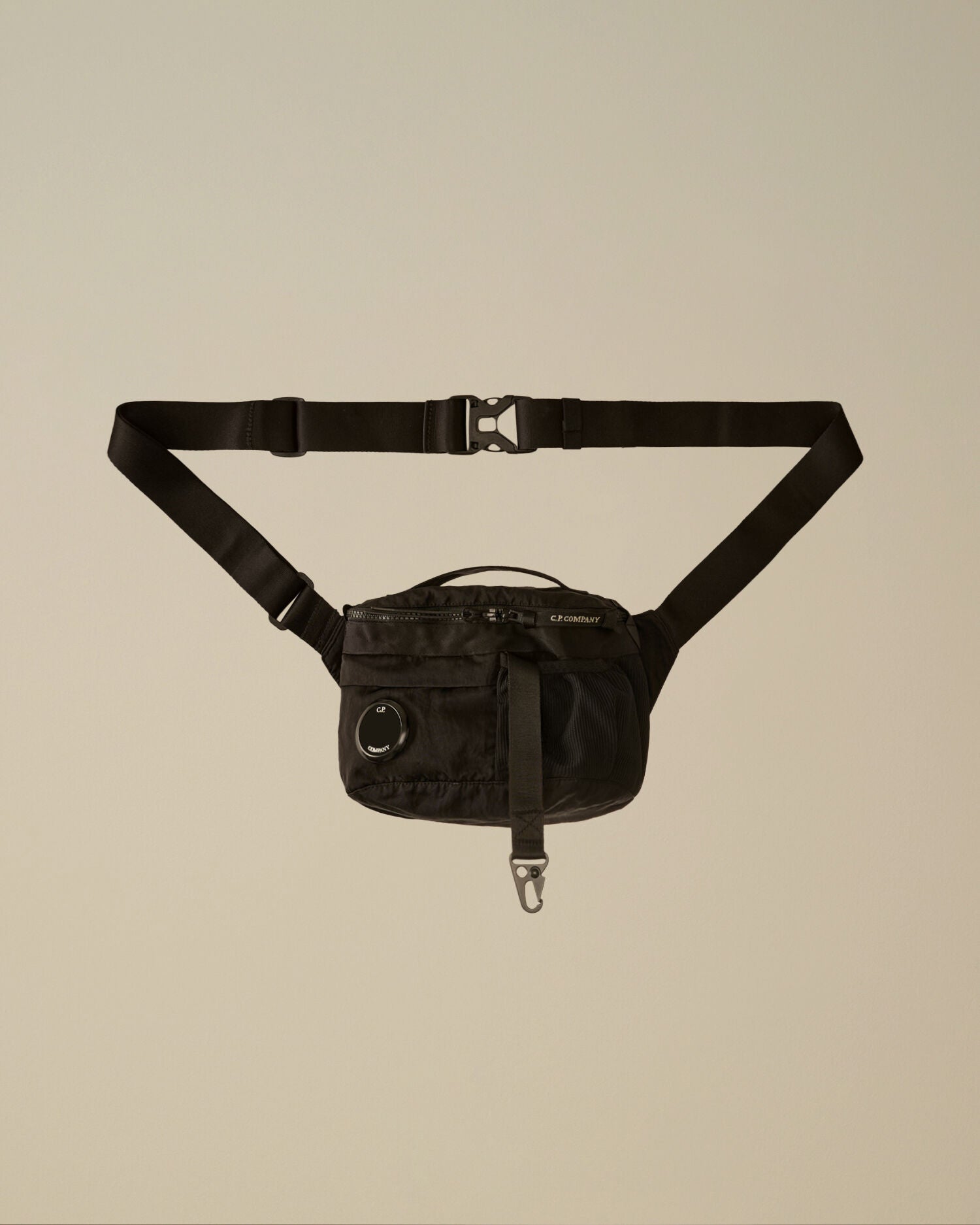 C.P. Company - Sac Grey Nylon B lens Waistbag Black