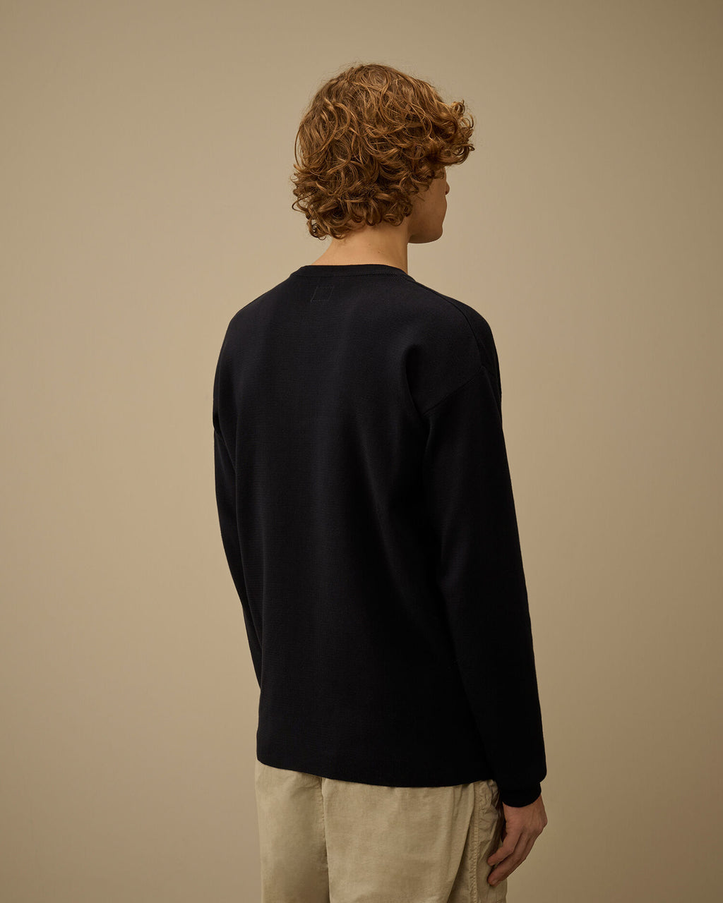 C.P. Company - Pull Cotton Sea Island Lens Sweater Total eclipse