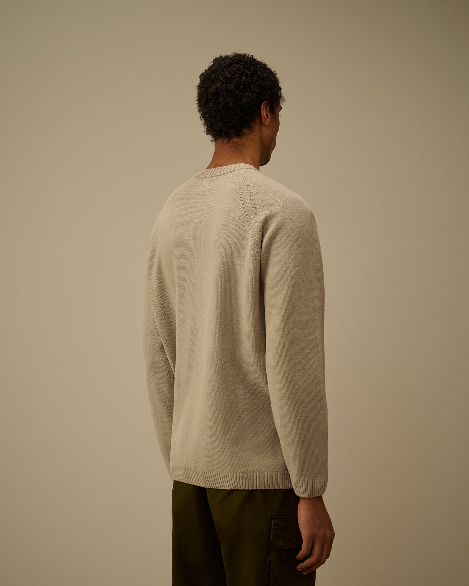 C.P. Company - Pull Cotton Chenille Crewneck Dove