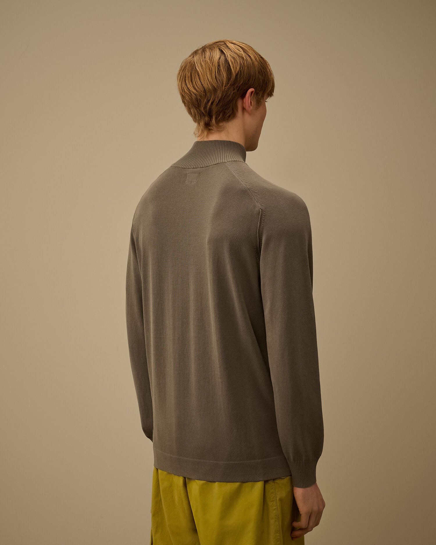 C.P. Company - Pull Half Zip Cotton crepe Gun Metal
