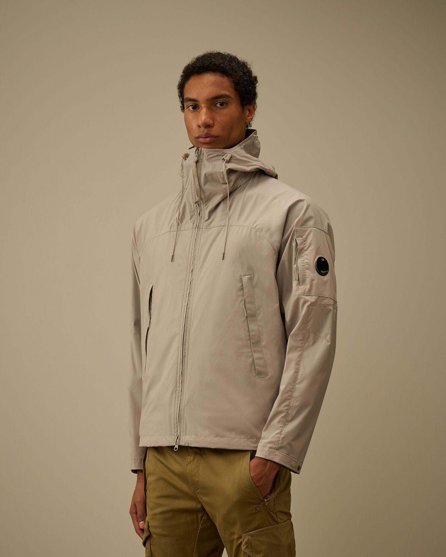C.P. Company - Blouson Pro-Tek Hooded Lens Jacket Dove - grey