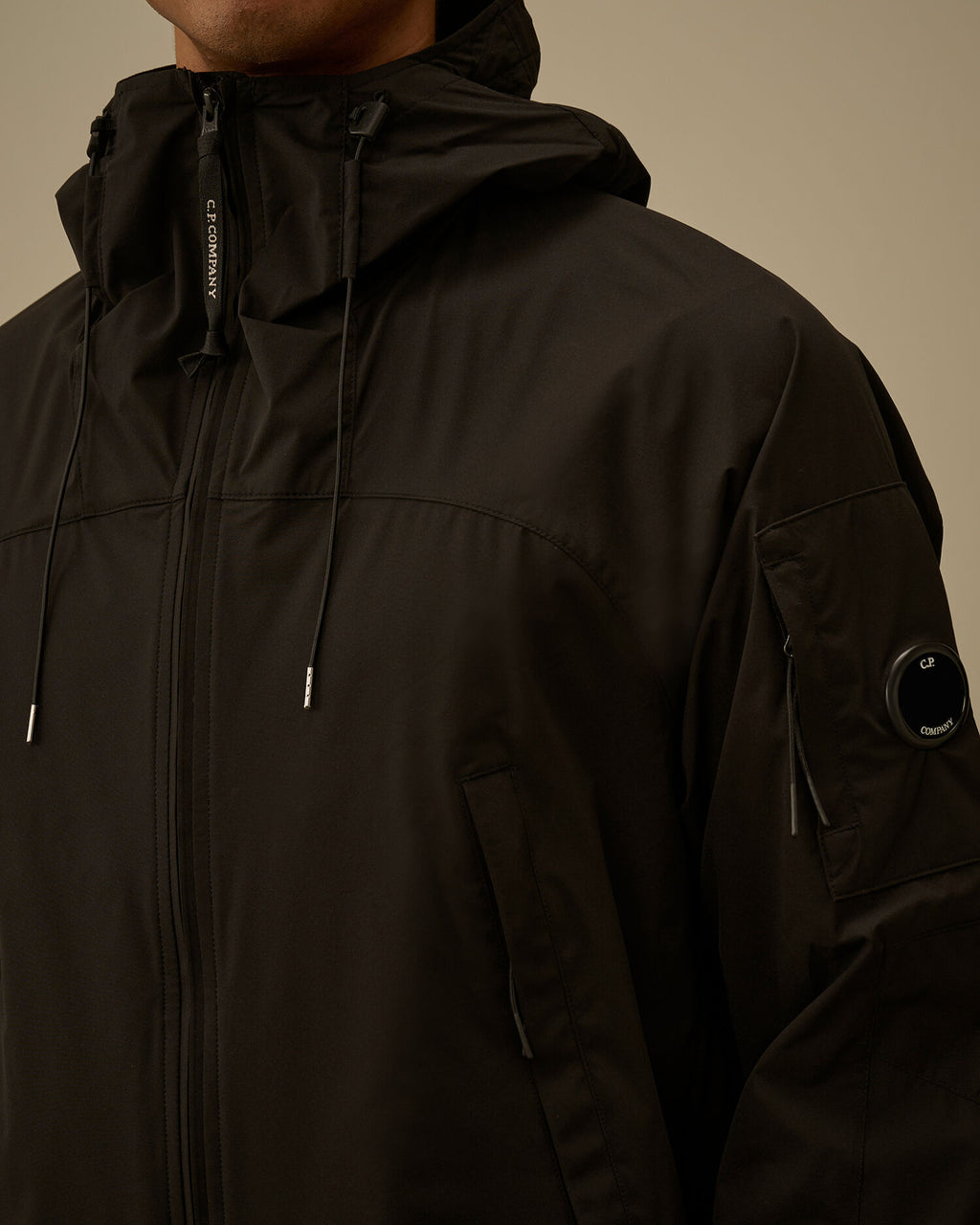 C.P. Company - Blouson Pro-Tek Hooded Lens Jacket Black