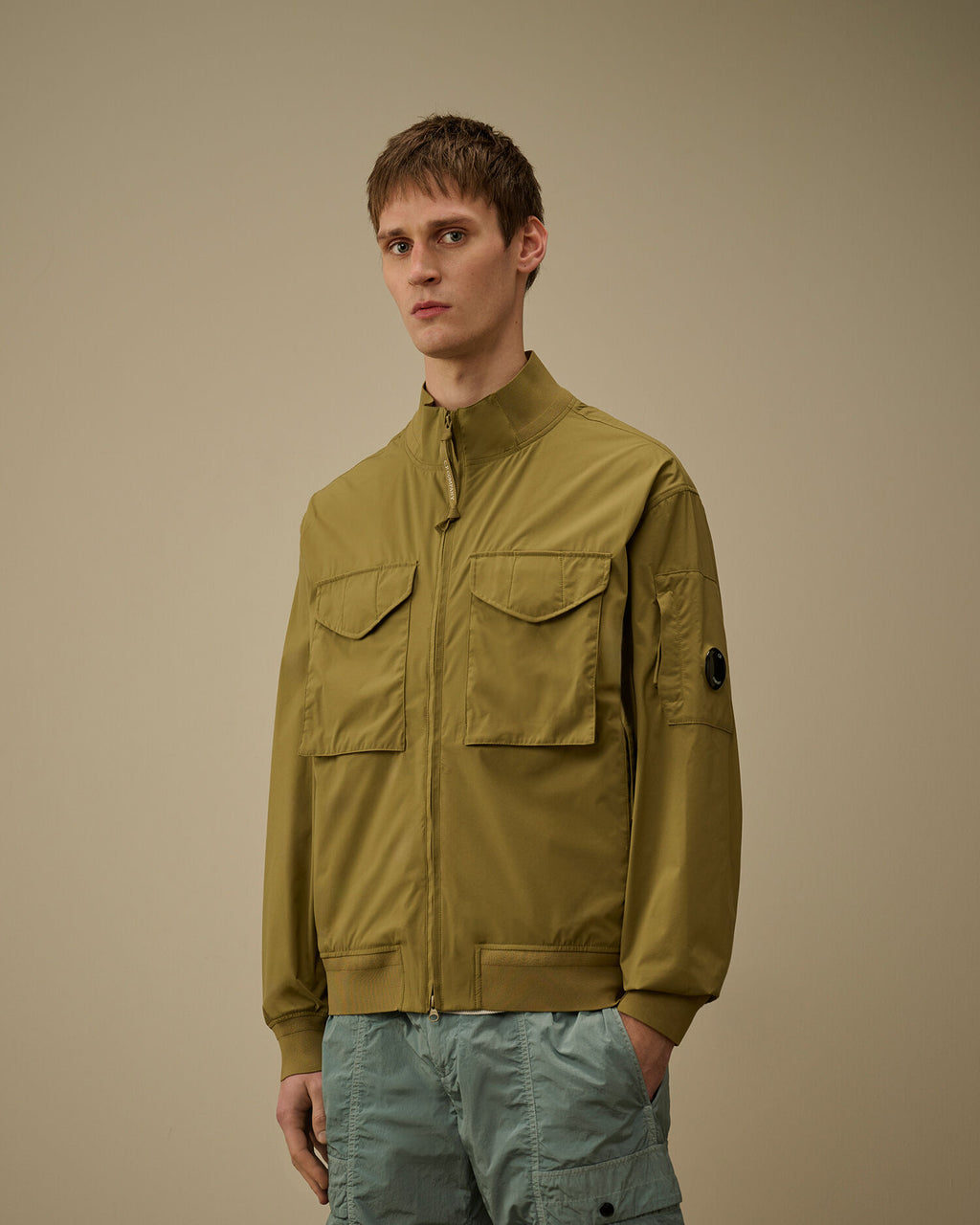 C.P. Company - Blouson Pro-Tek Bomber Lens Jacket Dried Herb - Green
