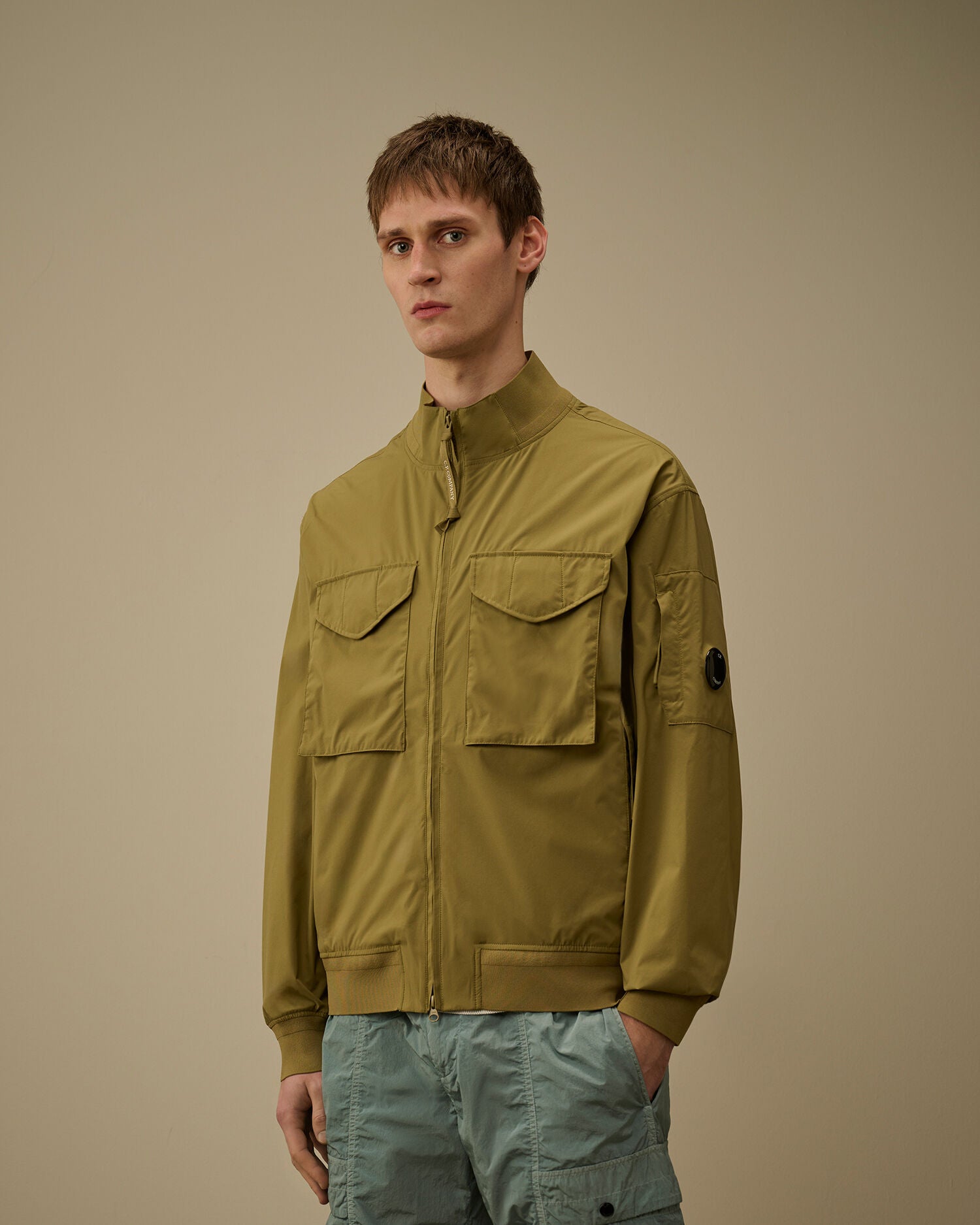 C.P. Company - Blouson Pro-Tek Bomber Lens Jacket Dried Herb - Green