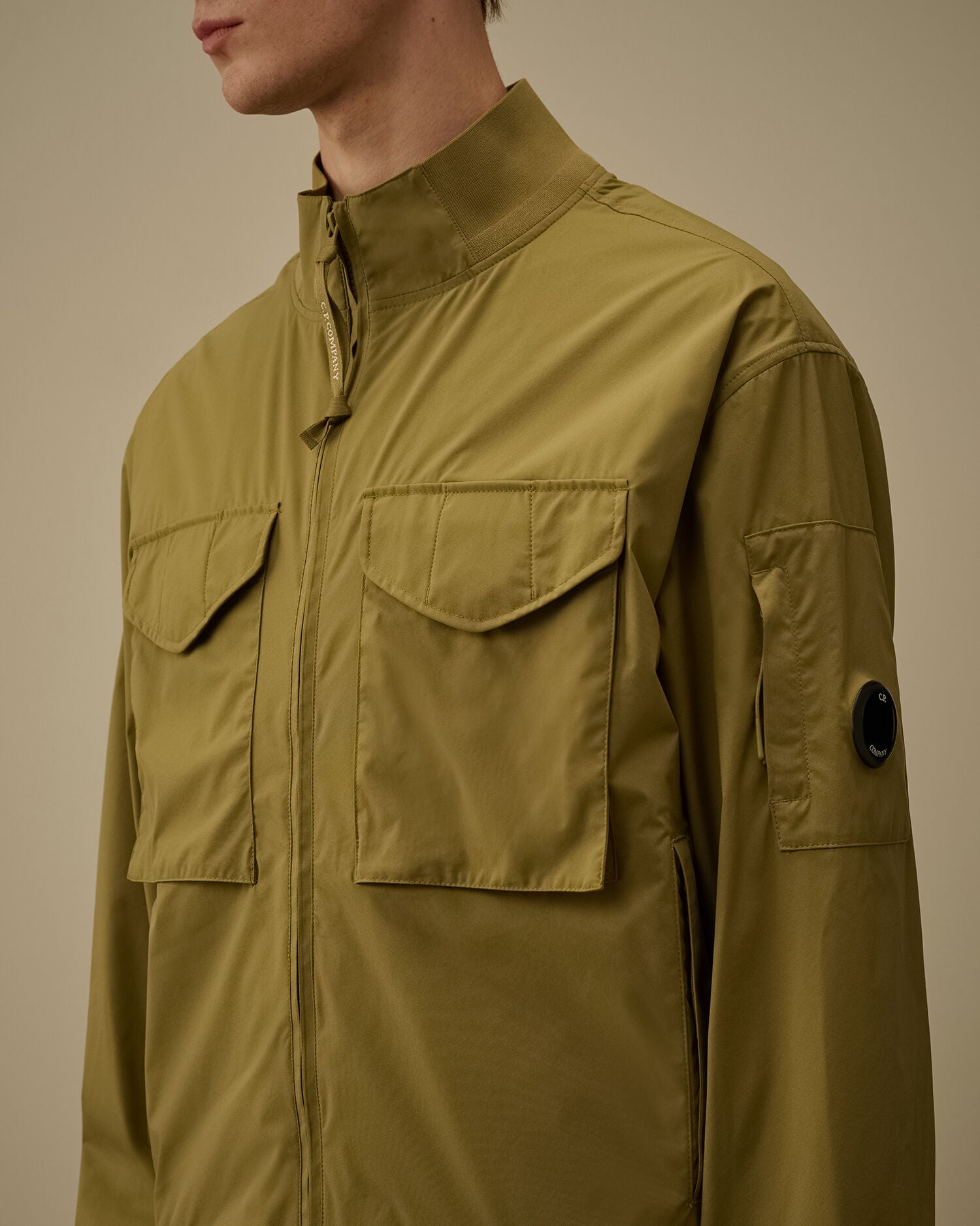 C.P. Company - Blouson Pro-Tek Bomber Lens Jacket Dried Herb - Green