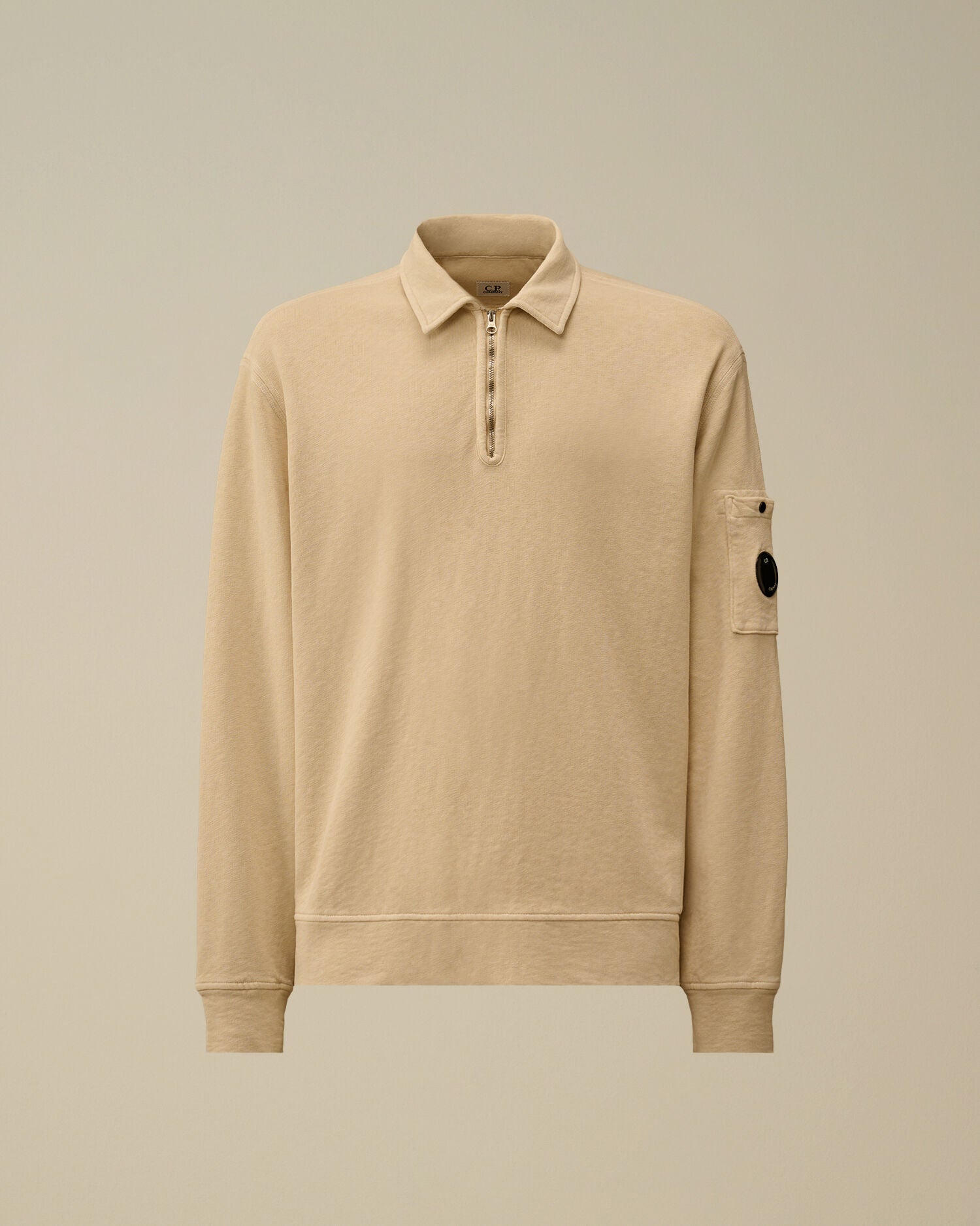 C.P. Company - Pull Half Zip Malfile Fleece Frozen Dew