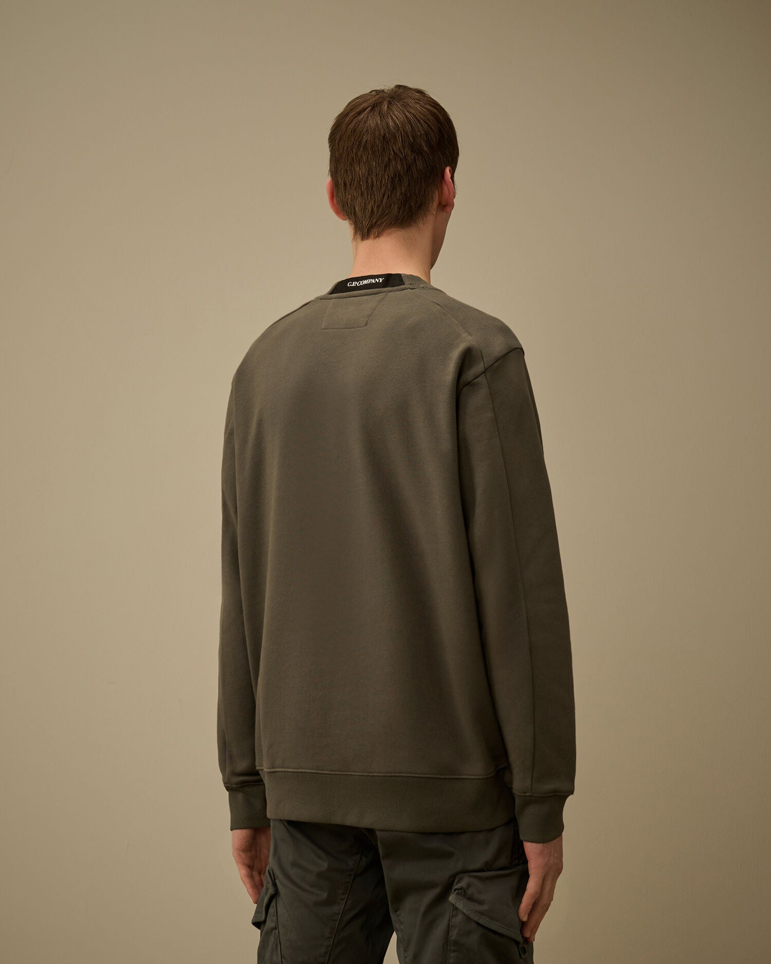 C.P. Company - Sweat Diagonal Raised fleece Gun Metal