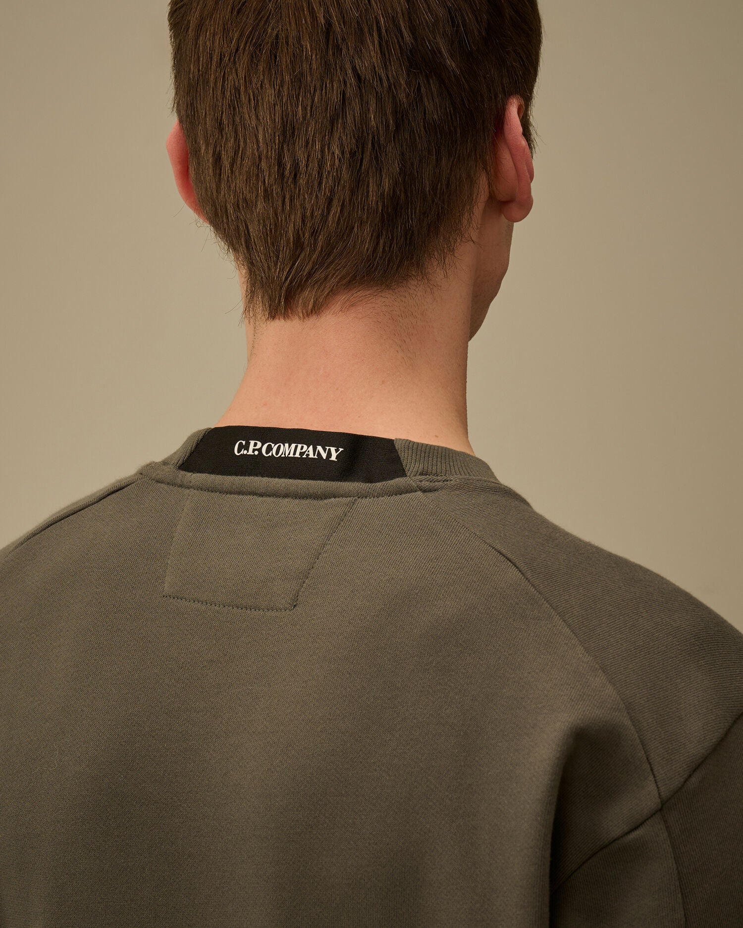 C.P. Company - Sweat Diagonal Raised fleece Gun Metal
