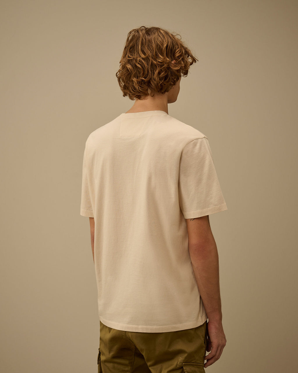 C.P. Company - T-shirt 30/1 Jersey Short Sleeve Chest Logo Frozen Dew