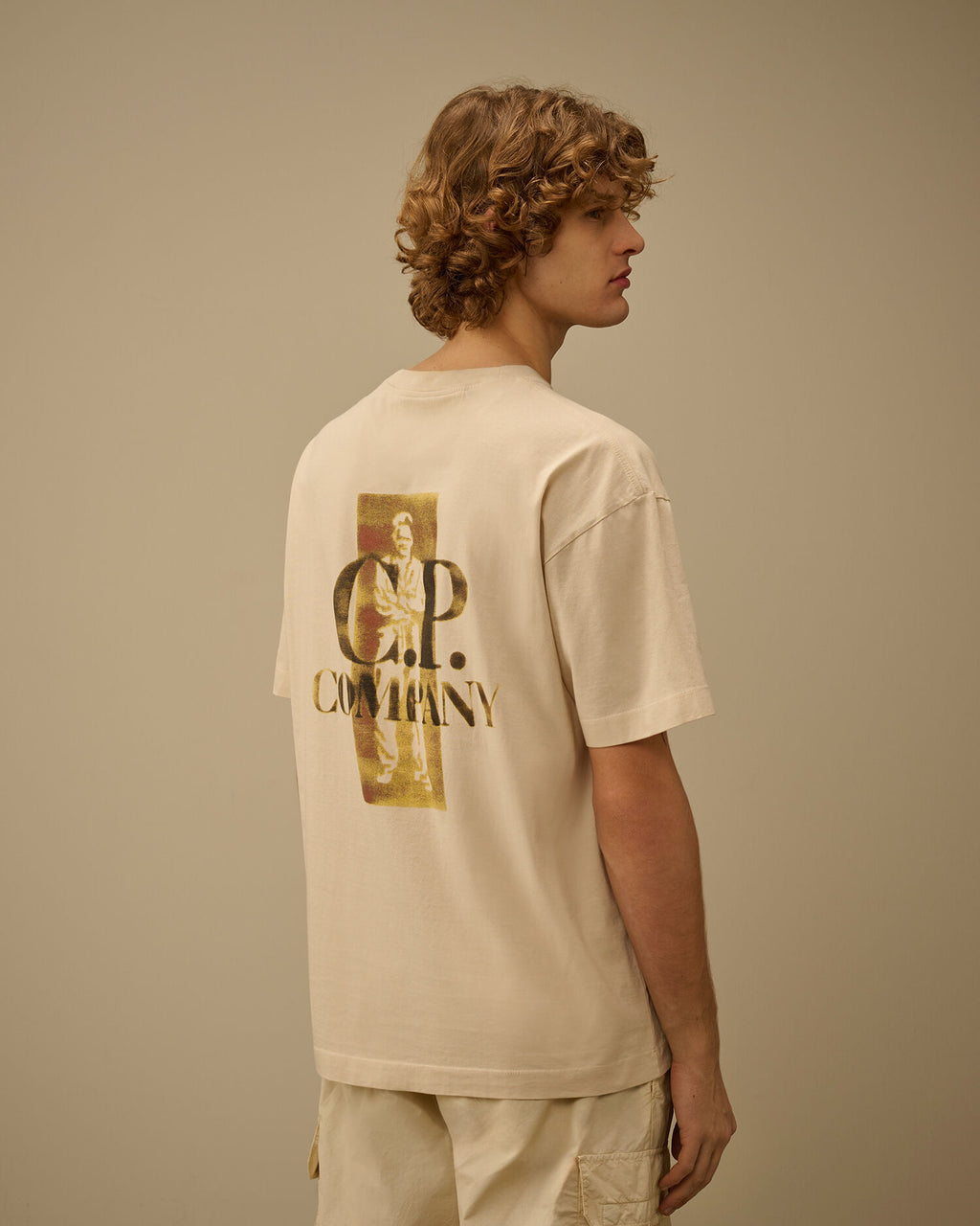 C.P. Company - T-shirt 30/1 Jersey Comfort Logo Frozen Dew