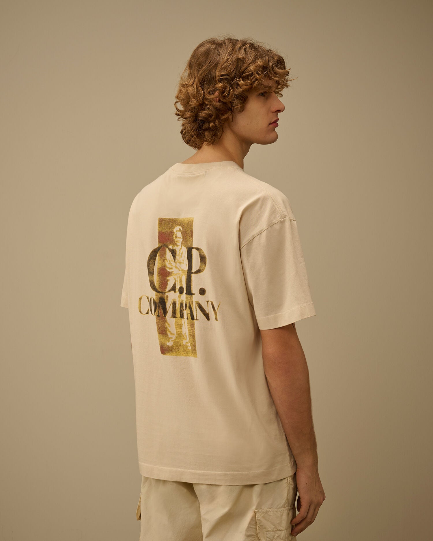 C.P. Company - T-shirt 30/1 Jersey Comfort Logo Frozen Dew
