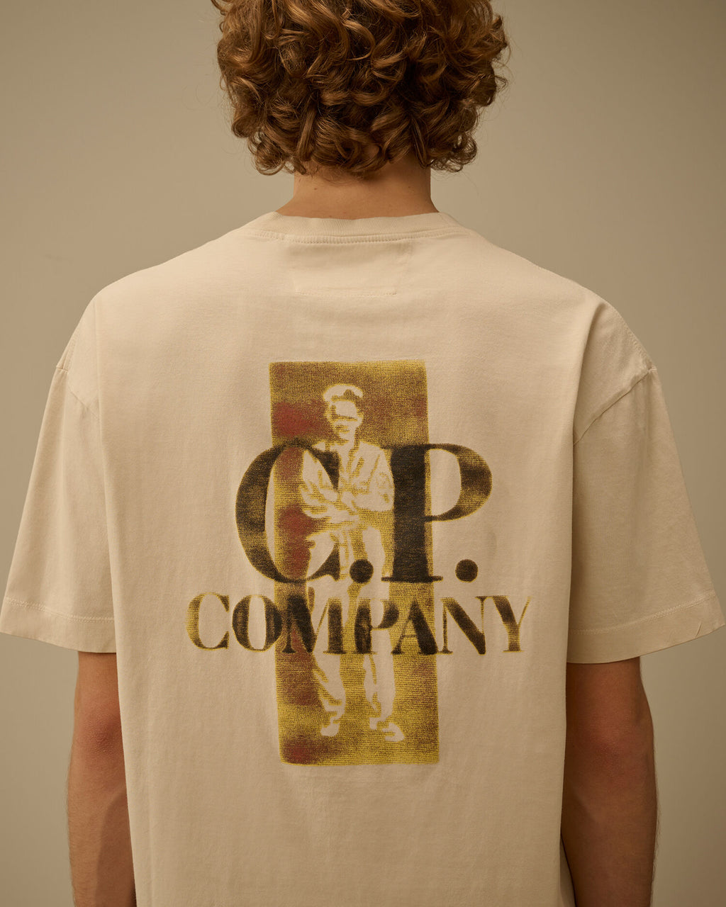 C.P. Company - T-shirt 30/1 Jersey Comfort Logo Frozen Dew