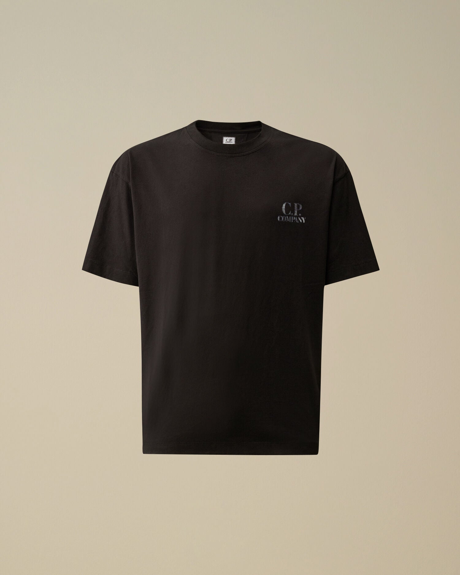 C.P. Company - T-shirt 30/1 Jersey Comfort Logo Total Eclipse