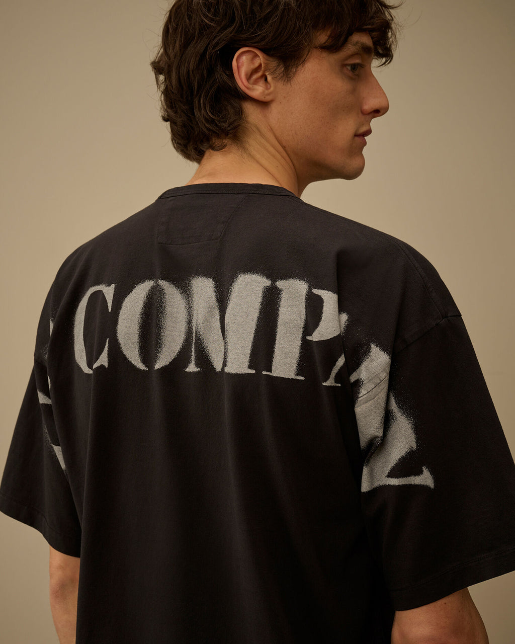 C.P. Company - T-shirt In Jersey 1020 Stencil Black
