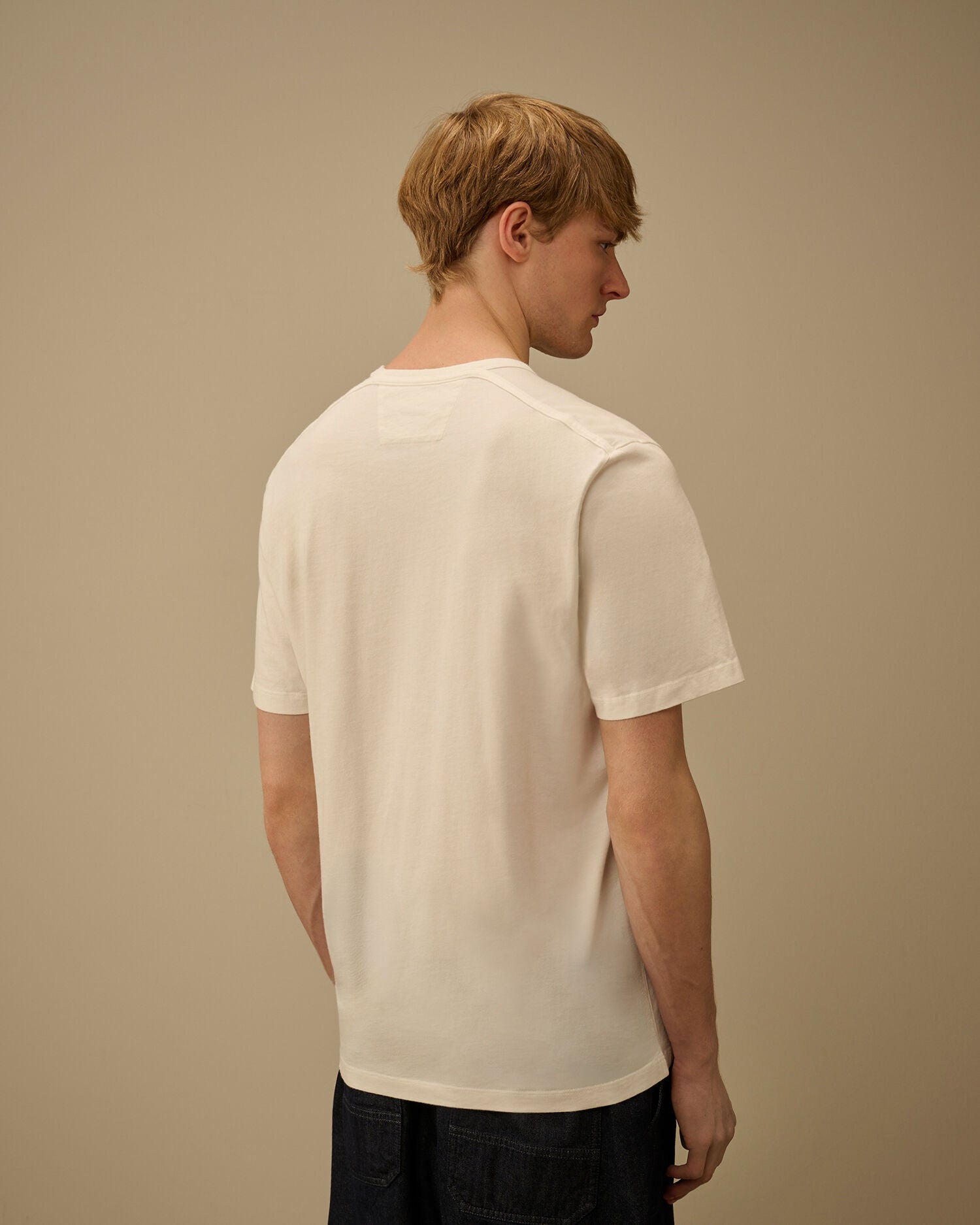 C.P. Company - T-shirt Compact 20/1 Jersey British Sailor Gauze White