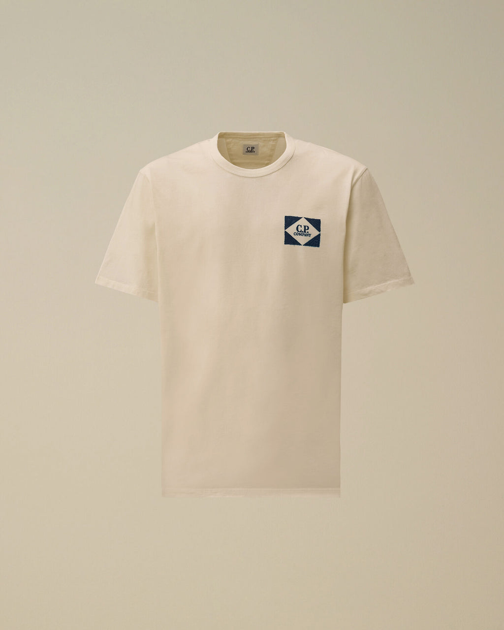 C.P. Company - T-shirt Compact 20/1 Jersey Logo Gauze White