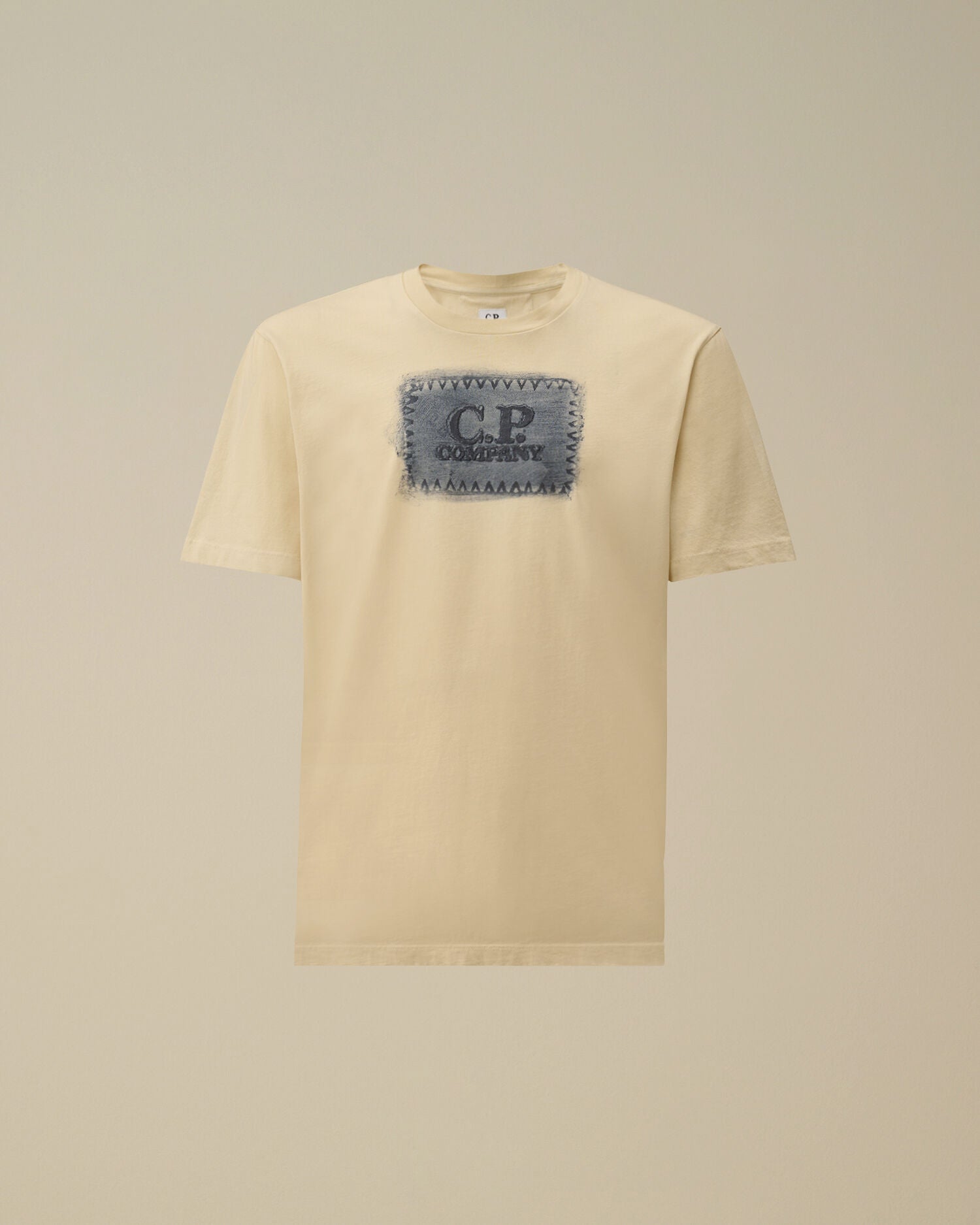 C.P. Company - T-shirt 24/1 Jersey Short Sleeve Logo Label Frozen Dew