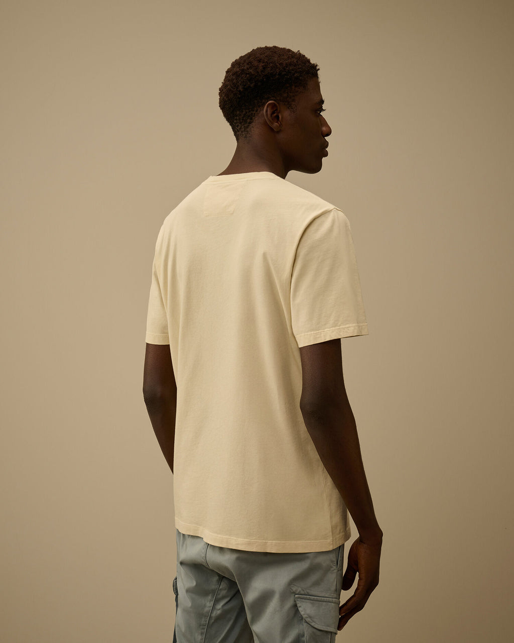 C.P. Company - T-shirt 24/1 Jersey Short Sleeve Logo Label Frozen Dew