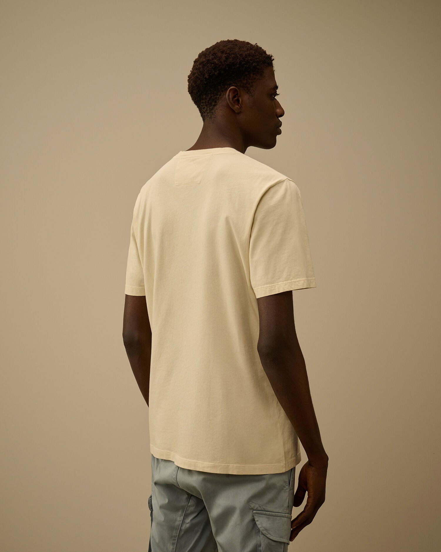 C.P. Company - T-shirt 24/1 Jersey Short Sleeve Logo Label Frozen Dew