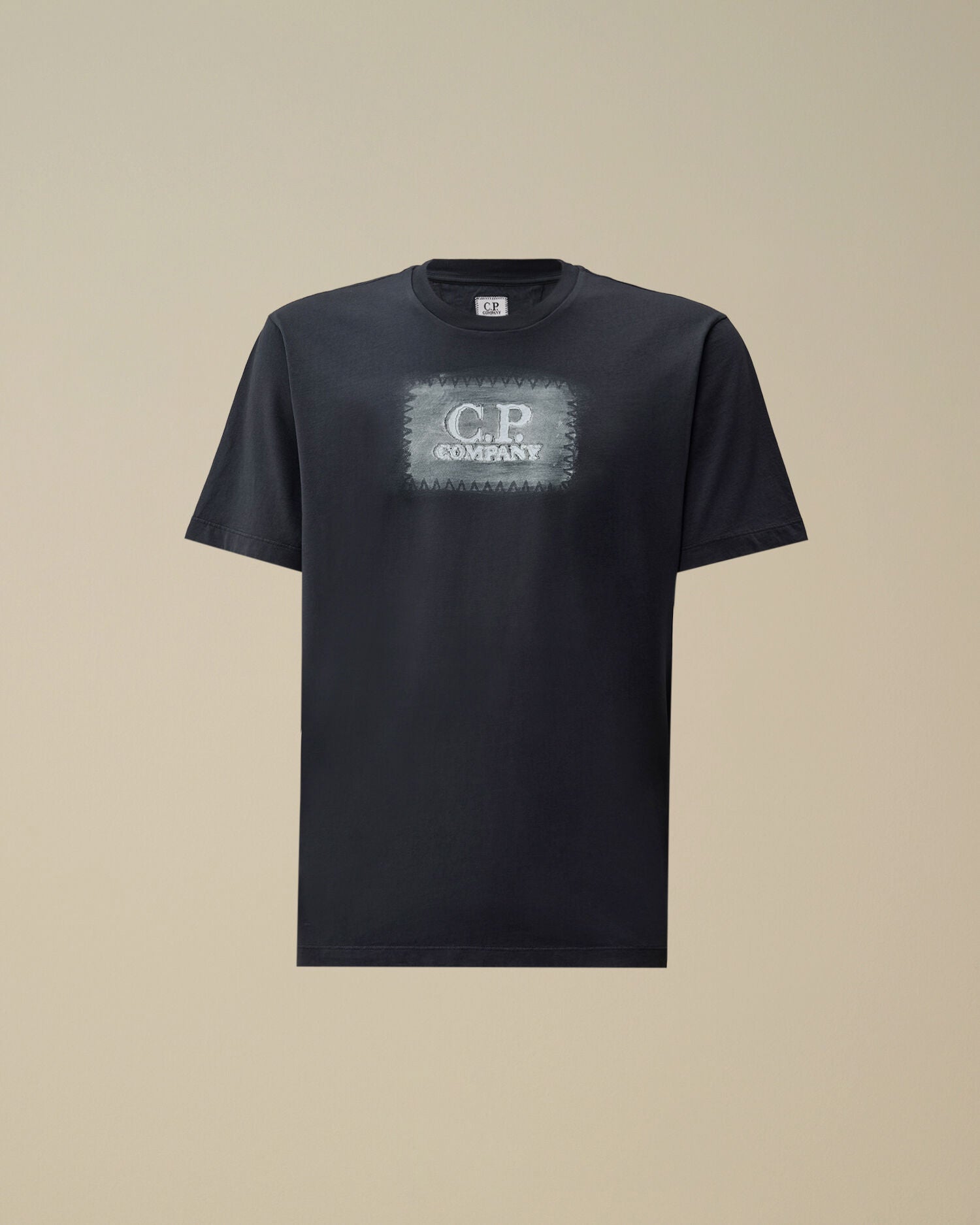C.P. Company - T-shirt 24/1 Jersey Short Sleeve Logo Label Midnight Navy