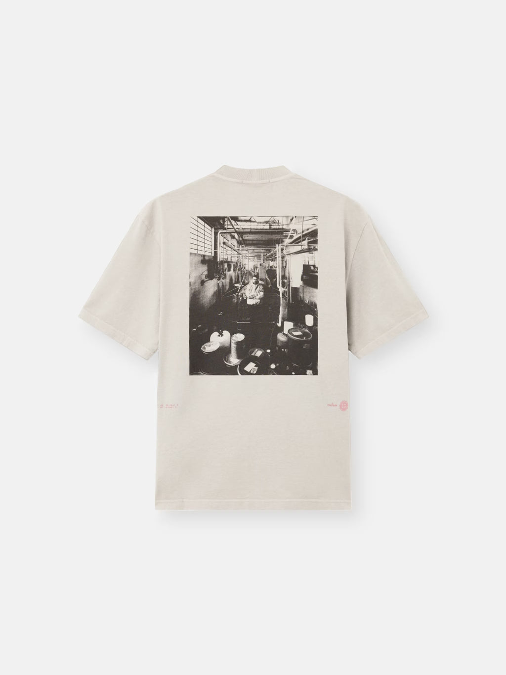 Stone Island - 2100001 T-shirt Imprimé carlo combined coton Gris perle
