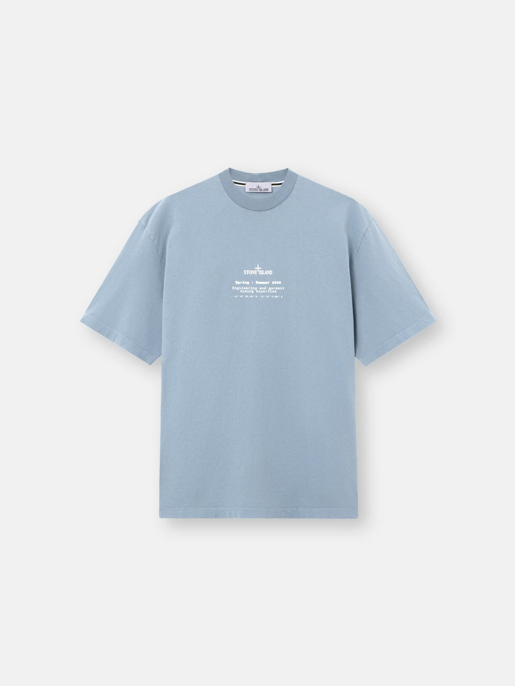 Stone Island - 2100001 T-shirt Organic Cotton Jersey Bleu Avio