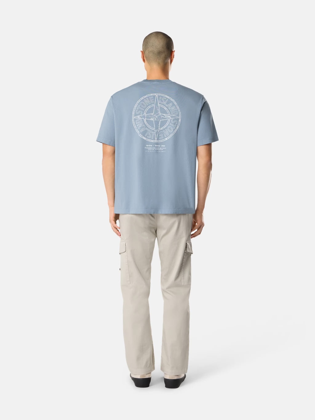 Stone Island - 2100001 T-shirt Organic Cotton Jersey Bleu Avio