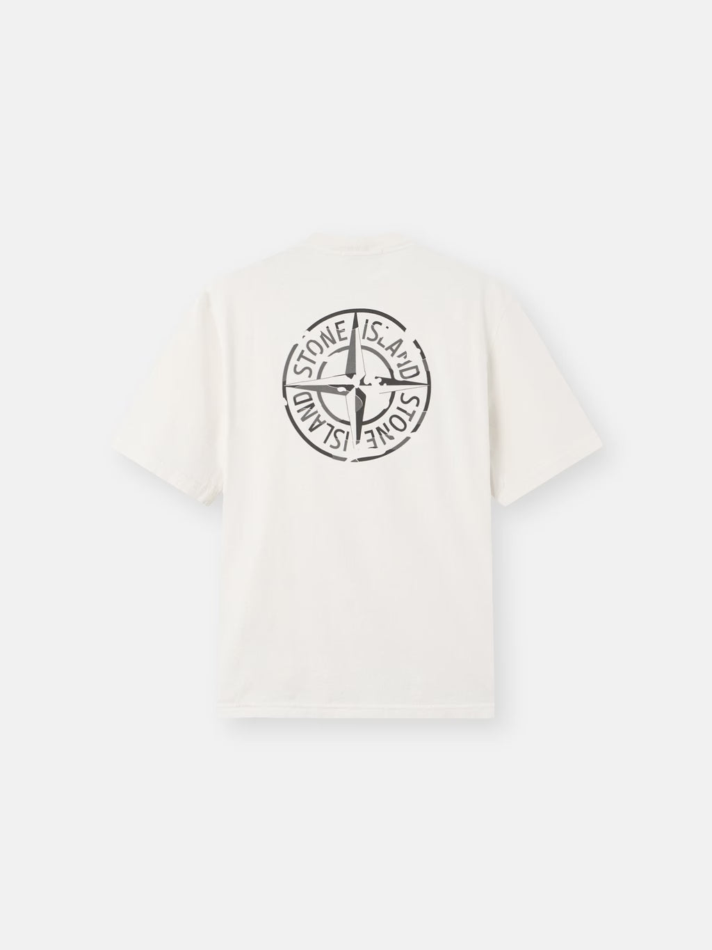 Stone Island - 2100001 T-shirt coupe regular avec imprimé Camo Compass Ivoire