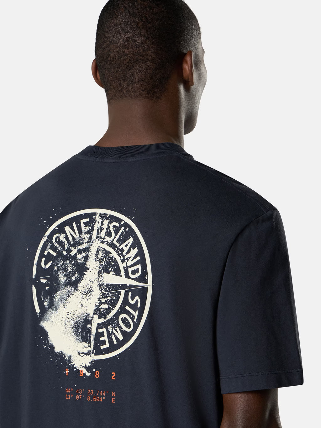 Stone Island - 2100001 T-shirt régular organic coton Jersey Bleu Marine