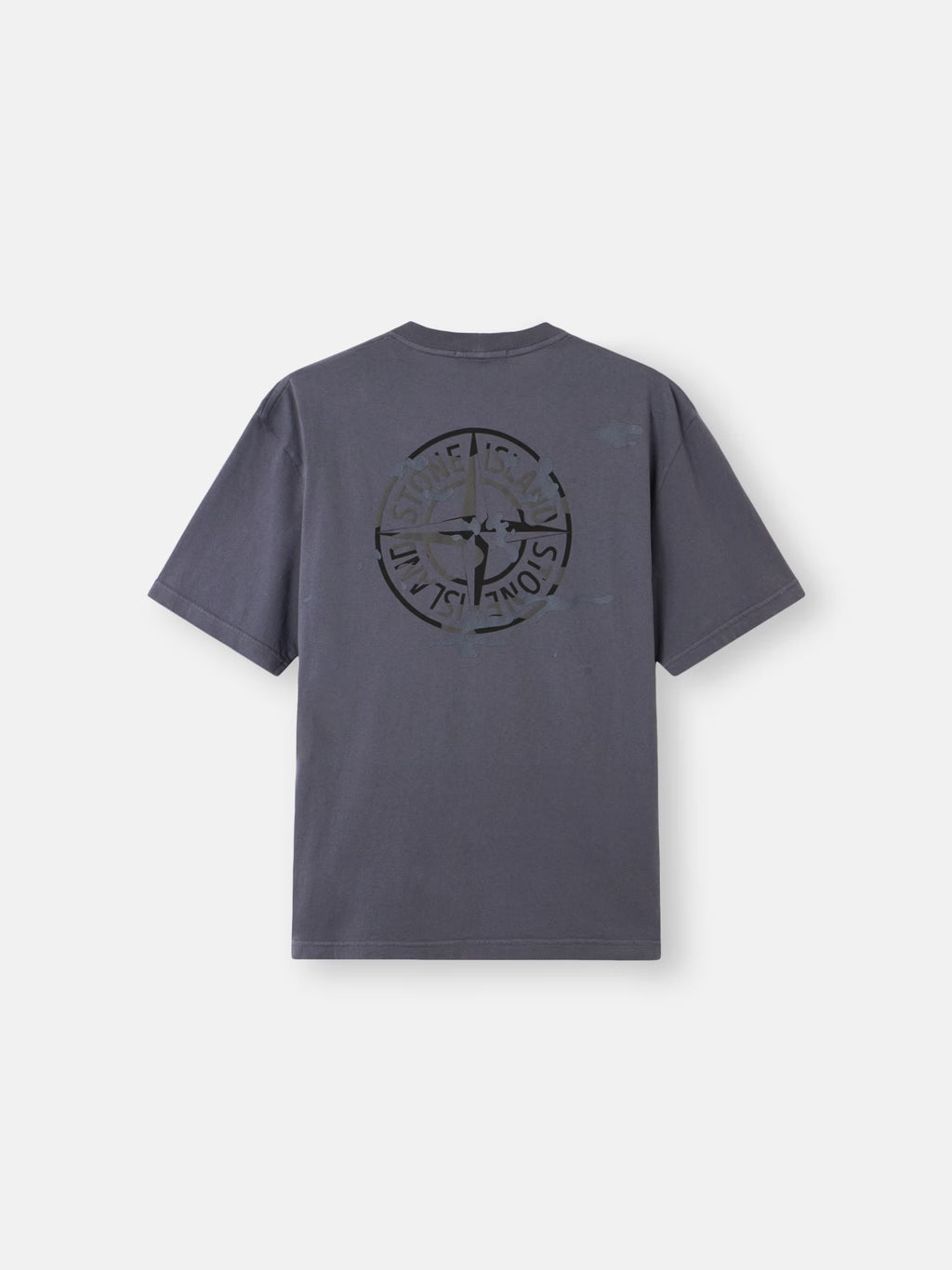 Stone Island - 2100001 T-shirt coupe regular avec imprimé Camo Compass Bleu Gris